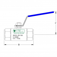 Шаровый кран BVSB-10ASP4N - 690 бар Шаровый кран BVSB-10ASP4N - 690 бар